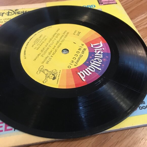Disneyland 45 RPM Vinyl Records Lot Of 6 With Storybook Sleeves - Picture 7 of 10